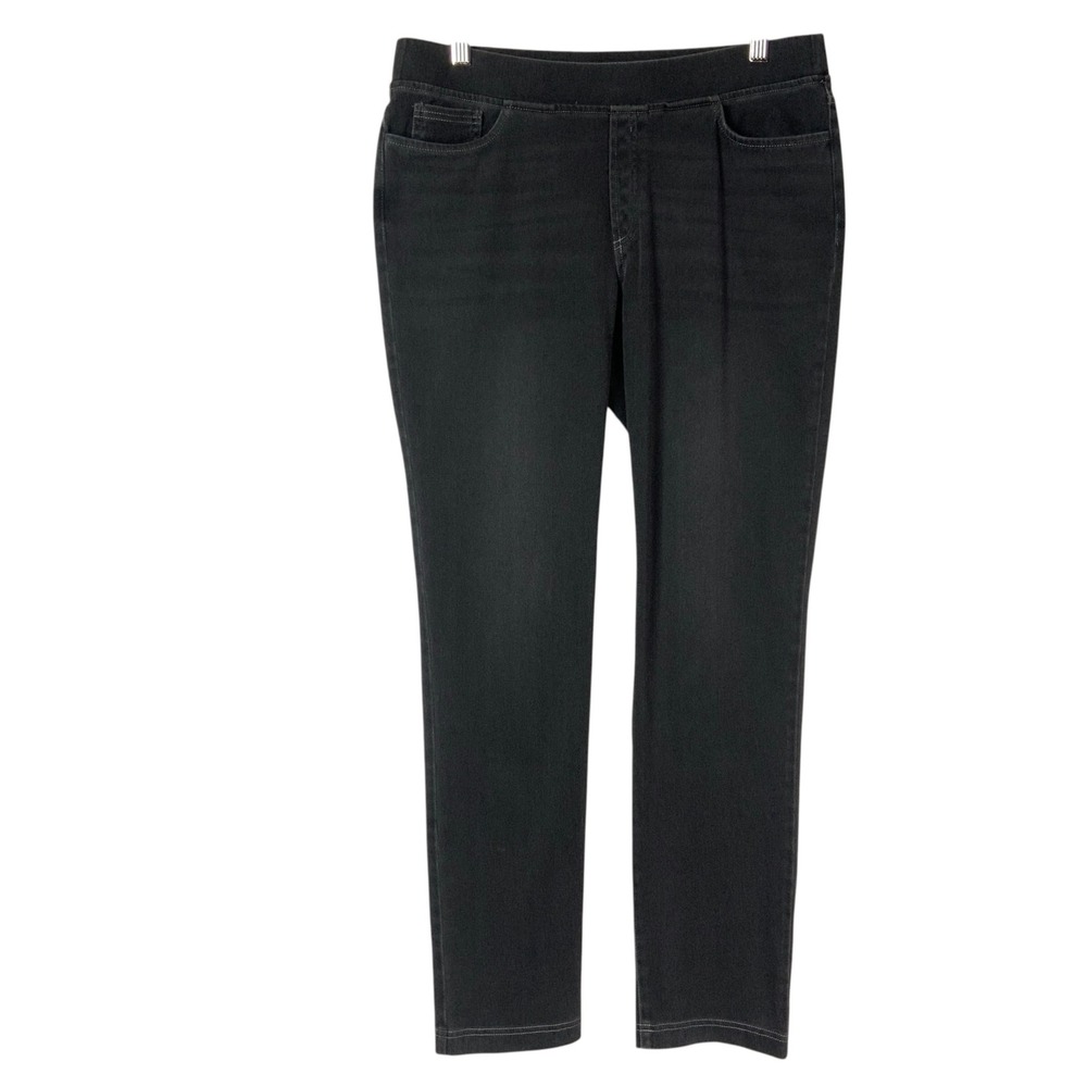 J.Jill Pure Jill Black Denim Leggings S Pull-On Elastic Waist Slim Fit Pants